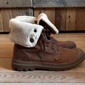 Palladium Baggy Waterproof Ankle Boots Women US 8